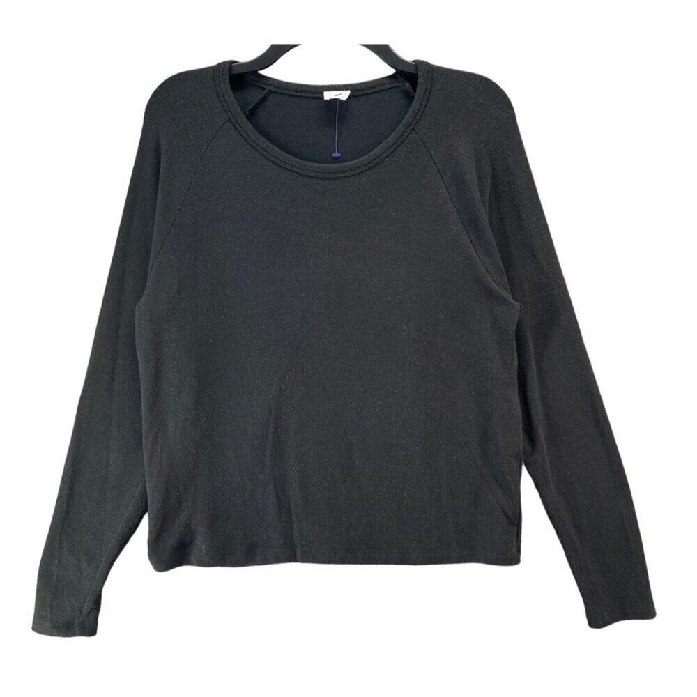 Wilfred Free Sweater Womens Small Black Long‎ Sleeve Pullover Crewneck Soft Top